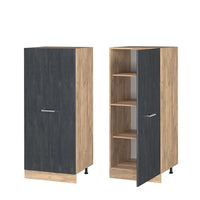 Vicco Mobile per forno da incasso Calcestruzzo nero 60 cm