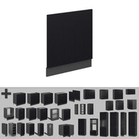 Vicco Pannello frontale Nero a righe 60 cm , PL Antracite