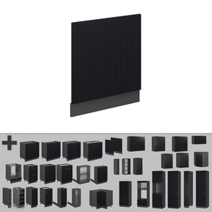 Vicco Pannello frontale Nero a righe 60 cm senza piano di lavoro