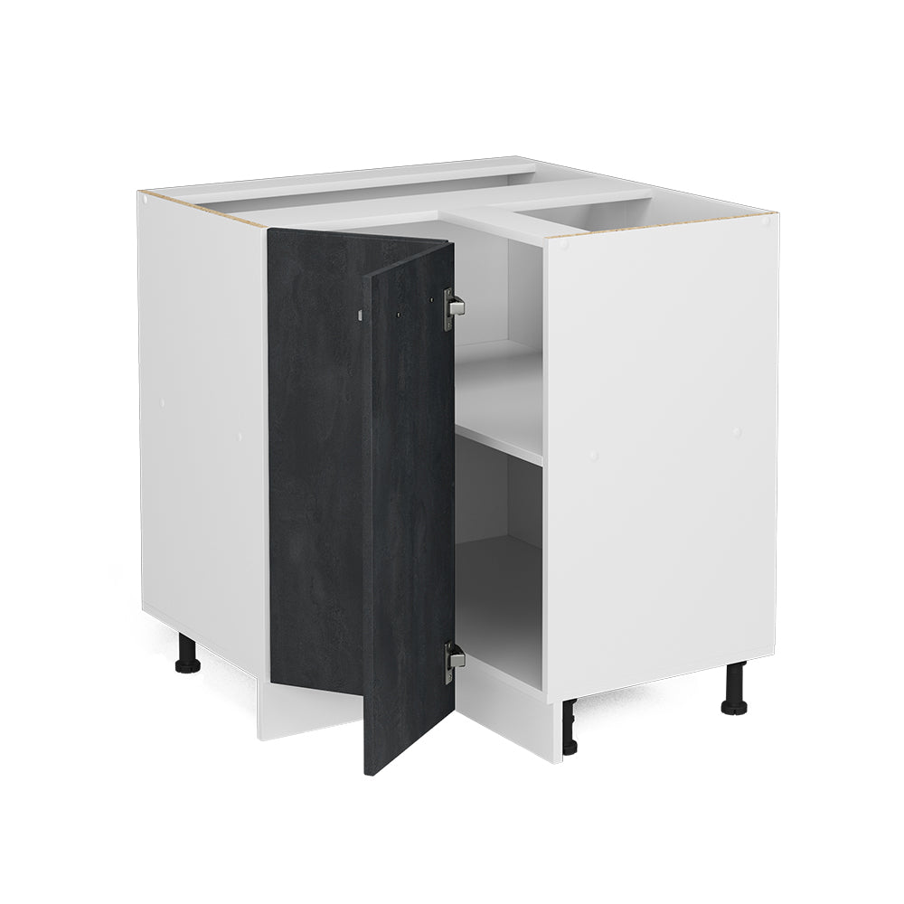 Vicco Mobile ad angolo cucina Calcestruzzo nero 75.6 cm PL Rovere