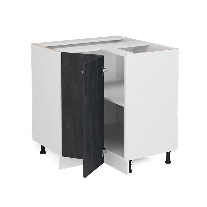 Vicco Mobile ad angolo cucina Calcestruzzo nero 75.6 cm PL Rovere
