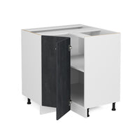 Vicco Mobile ad angolo cucina Calcestruzzo nero 75.6 cm PL Marmo