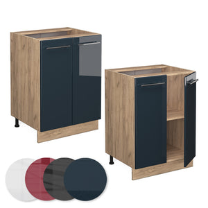 Vicco Base Blu scuro lucido 60 cm , PL Rovere