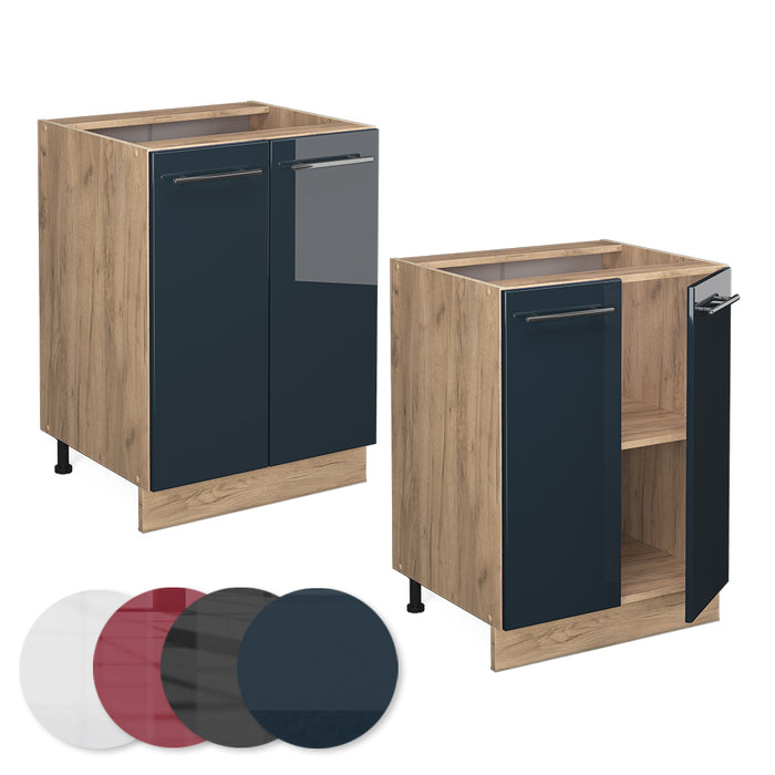 Vicco Base Blu scuro lucido 60 cm , PL Rovere