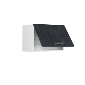 Vicco Pensile da cucina Calcestruzzo nero 60 cm Piatto