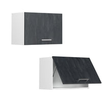 Vicco Pensile da cucina Calcestruzzo nero 60 cm Piatto