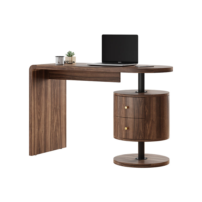 Vicco Scrivania Rovere rustico 120 x 50 cm con 2 cassetti