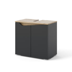 Vicco Mobiletto per lavabo Antracite 60 x 57.5 cm con 2 porte