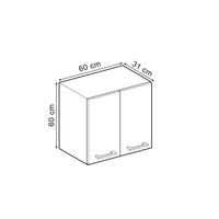 Vicco Pensile da cucina Rovere artigianale 60 cm