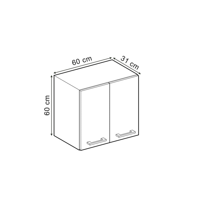 Vicco Pensile da cucina Rovere artigianale 60 cm
