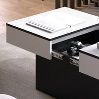 Vicco Tavolino salotto Nero 95 x 58 cm Estensibile