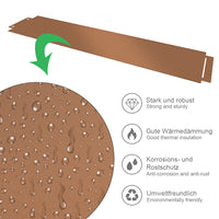 Serina Bordo del prato Marrone 100 x 14 cm 40 metri