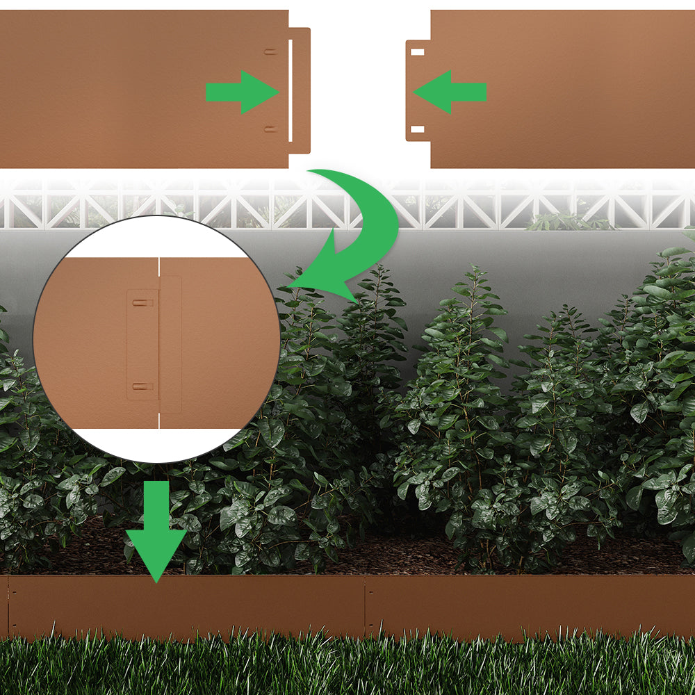 Serina Bordo del prato Marrone 100 x 14 cm 40 metri