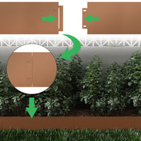 Serina Bordo del prato Marrone 100 x 14 cm 5 metri