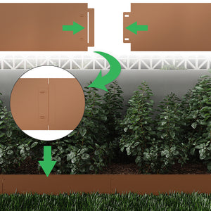 Serina Bordo del prato Marrone 100 x 18 cm 30 metri