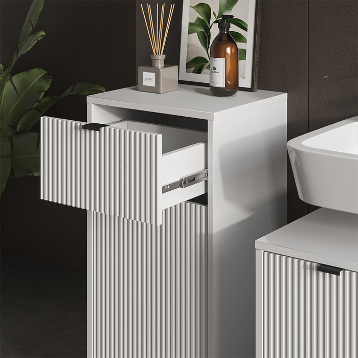 Vicco Set di mobili da bagno Bianco 3 pezzi, con cabinet midi