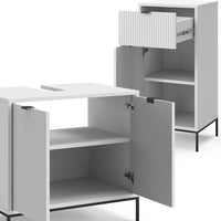 Vicco Set di mobili da bagno Bianco 4 parti