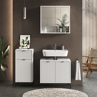 Vicco Mobile midi Bianco 40 x 87 cm con anta e cassetto