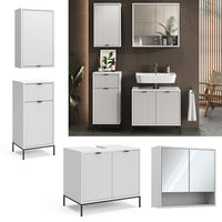 Vicco Set di mobili da bagno Bianco 4 parti