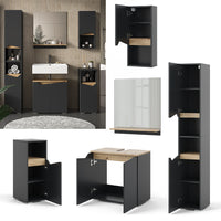 Vicco Combinazione di mobili da bagno Antracite 5 parti