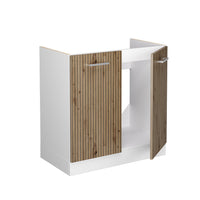 Vicco Mobile lavello cucina Rovere artigianale 80 cm , PL Marmo