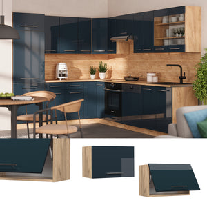 Vicco Mobili da cucina  Blu scuro lucido 60 cm Piatto