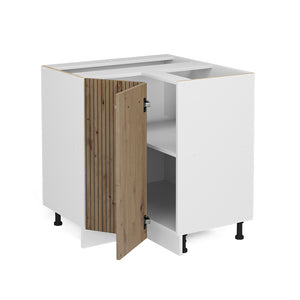 Vicco Mobile ad angolo cucina Rovere artigianale 75.6 cm , PL Antracite