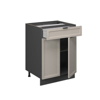 Vicco Mobiletto base per cucina GrigioBeige 60 cm con cassetto, PL Antracite