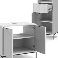 Vicco Set di mobili da bagno Bianco 5 parti