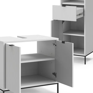 Vicco Set di mobili da bagno Bianco 5 parti