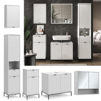 Vicco Set di mobili da bagno Bianco 5 parti