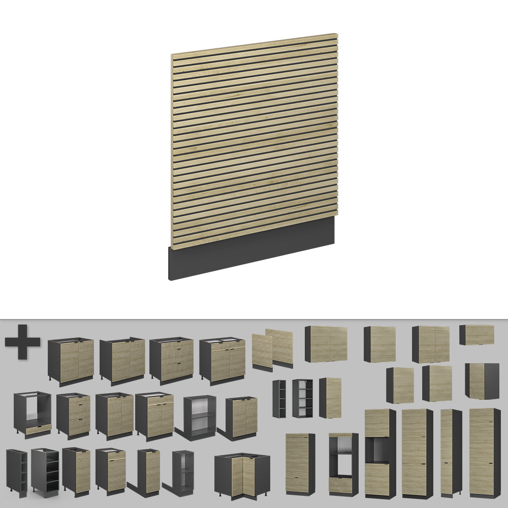 Vicco Pannello frontale Pannello in quercia 60 cm , PL Marmo