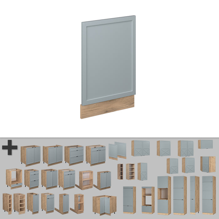 Vicco Pannello frontale Blu-grigio chiaro 45 cm senza piano di lavoro