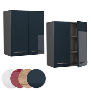 Vicco Pensile da cucina Blu scuro lucido 60 cm