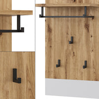 Vicco Appendiabiti da parete Bianco/Artisan 44 x 83 cm