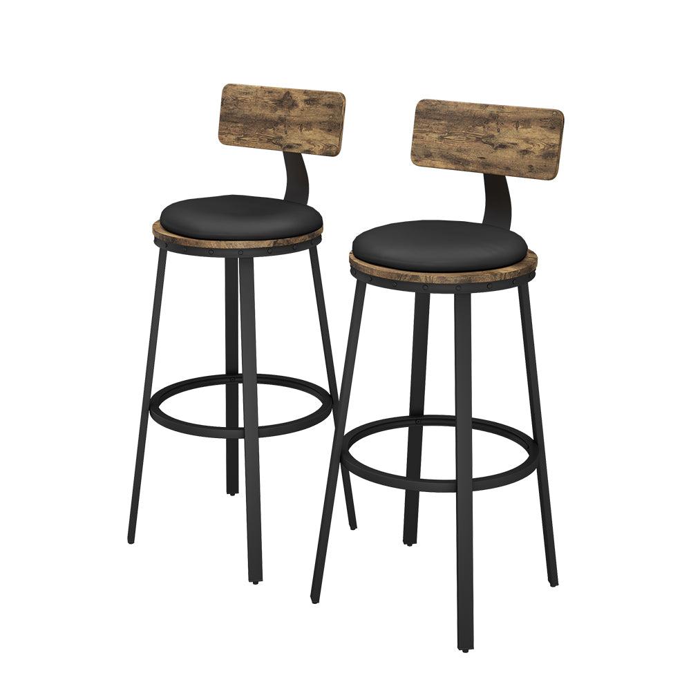 Vicco Sgabelli da bar Rovere rustico 34 x 102 cm 2 parti