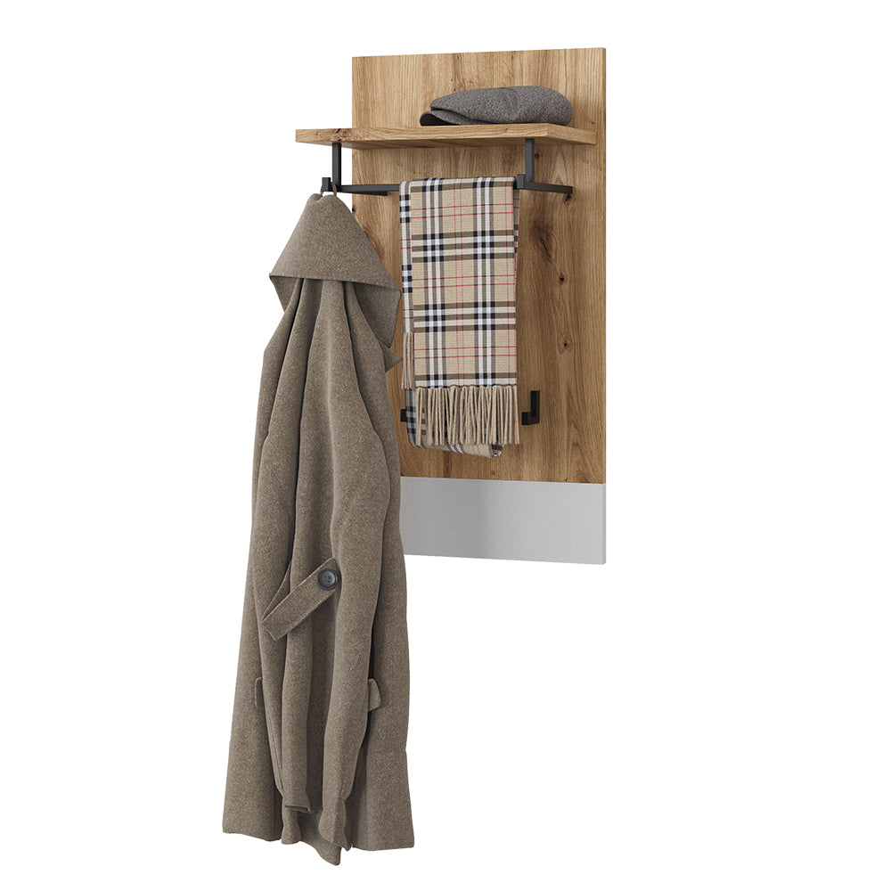 Vicco Appendiabiti da parete Bianco/Artisan 44 x 83 cm