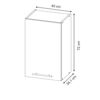 Vicco Pensile da cucina Blu scuro lucido 40 cm