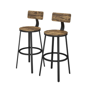 Vicco Sgabelli da bar Rovere rustico 34 x 102 cm 2 parti