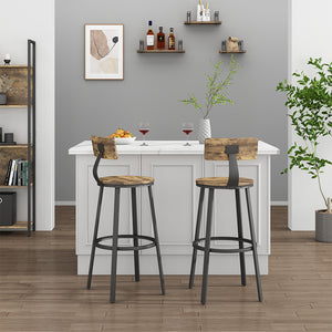 Vicco Sgabelli da bar Rovere rustico 34 x 102 cm 2 parti