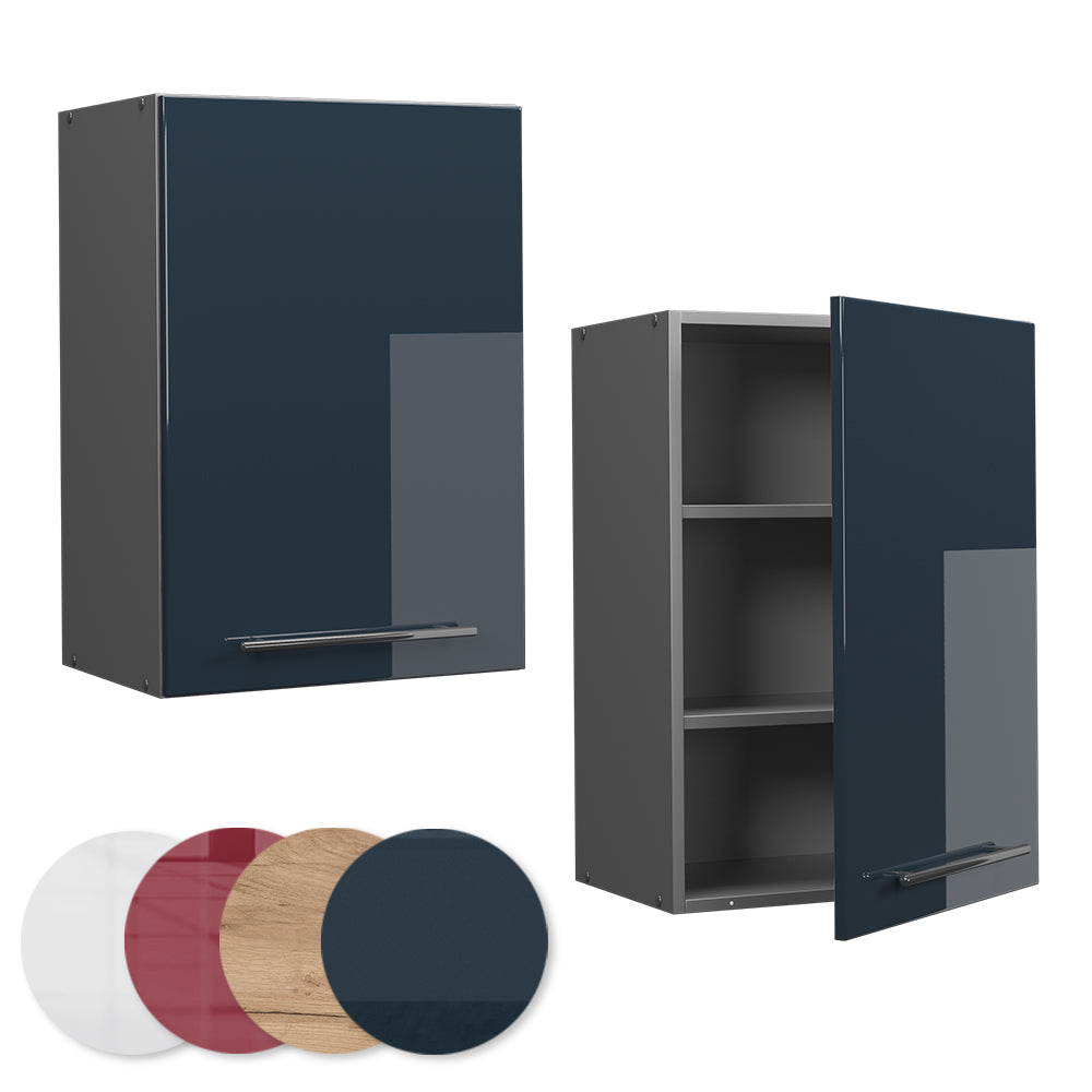 Vicco Pensile da cucina Blu scuro lucido 50 cm