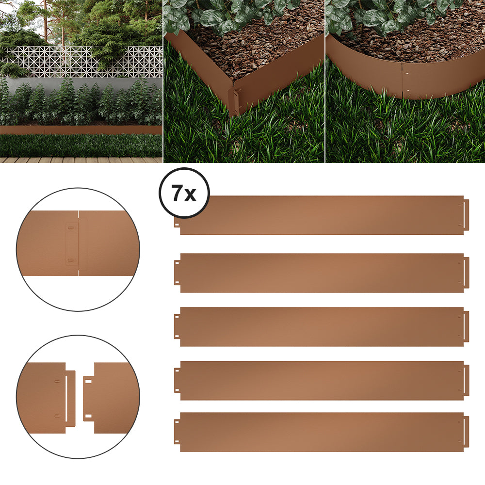 Serina Bordo del prato Marrone 100 x 18 cm 35 metri