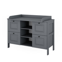 Vitalispa Fasciatoio Grigio 133 x 98.4 cm con 4 cassetti