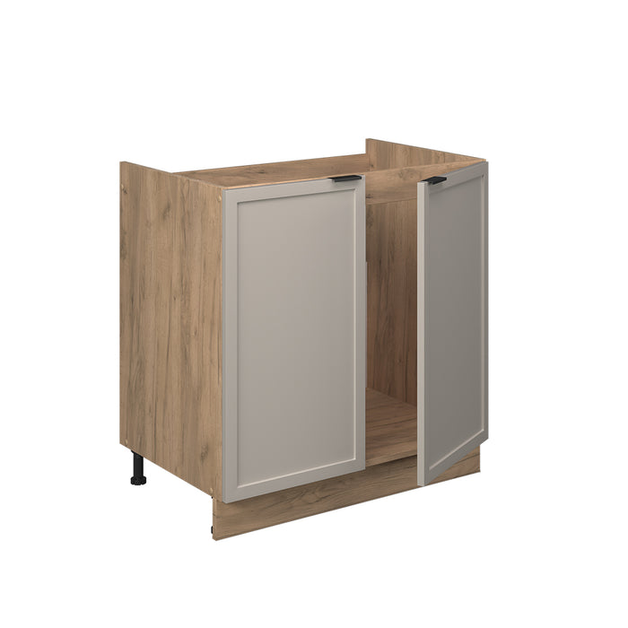 Vicco Base lavello GrigioBeige 80 cm , PL Rovere