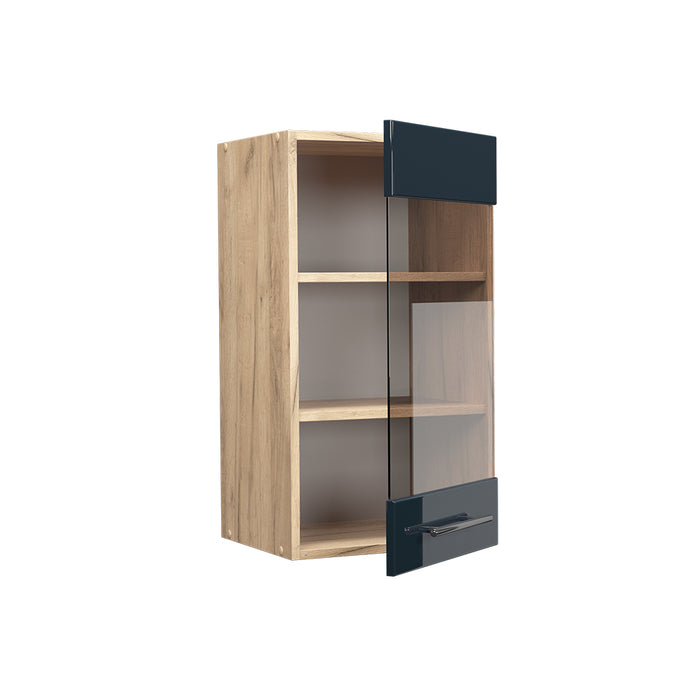 Vicco Armadi da cucina  Blu scuro lucido 40 cm