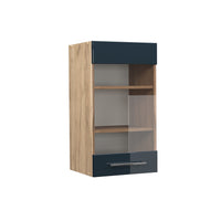 Vicco Armadi da cucina  Blu scuro lucido 40 cm