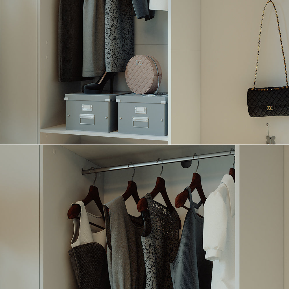 Vicco Armadio Bianco 80 x 200 cm