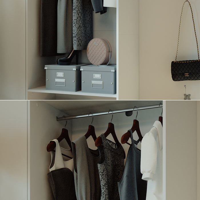 Vicco Armadio Bianco 80 x 200 cm