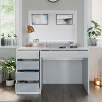 Vicco Tavolo da toeletta Bianco/Oro 55 cm Senza specchio