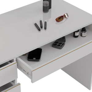 Vicco Tavolo da toeletta Bianco/Oro 55 cm Senza specchio